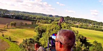 A Flight over Sciotoville Bridge
