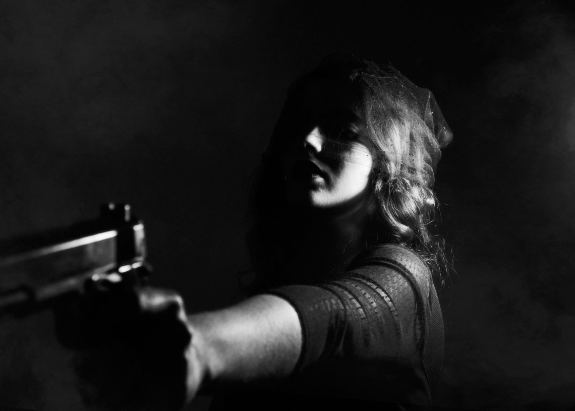 woman shoots