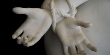 tied up in danger