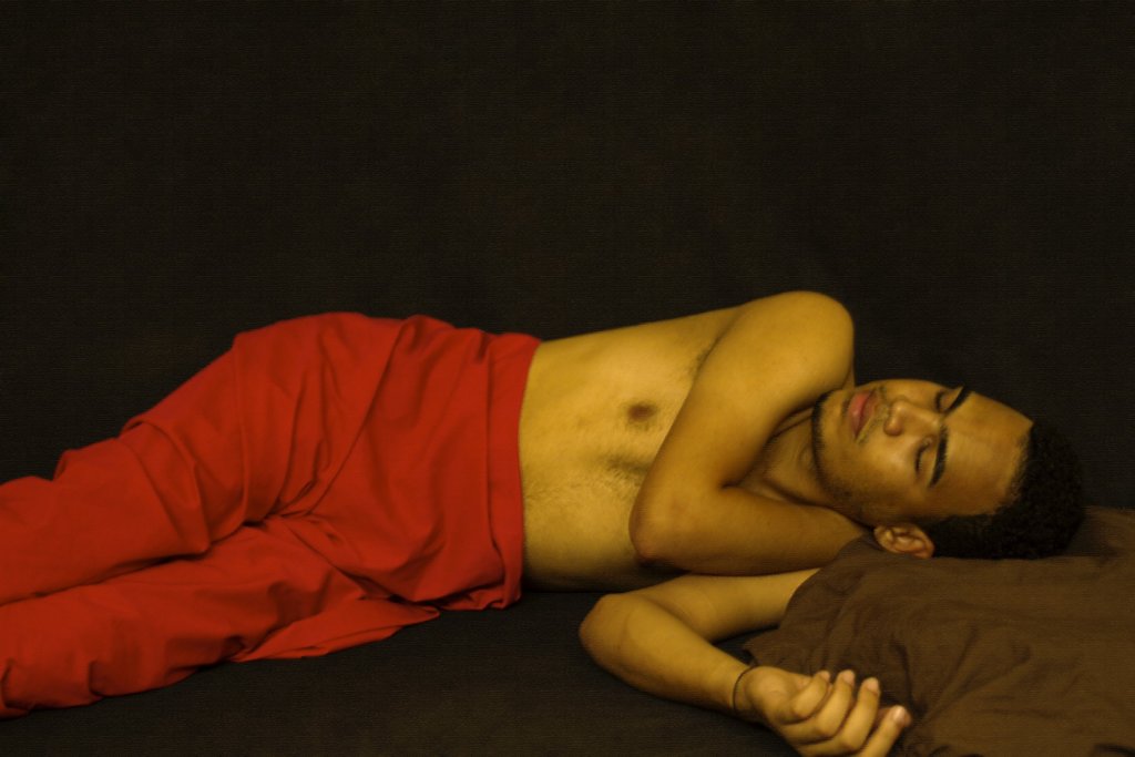 sleeping man