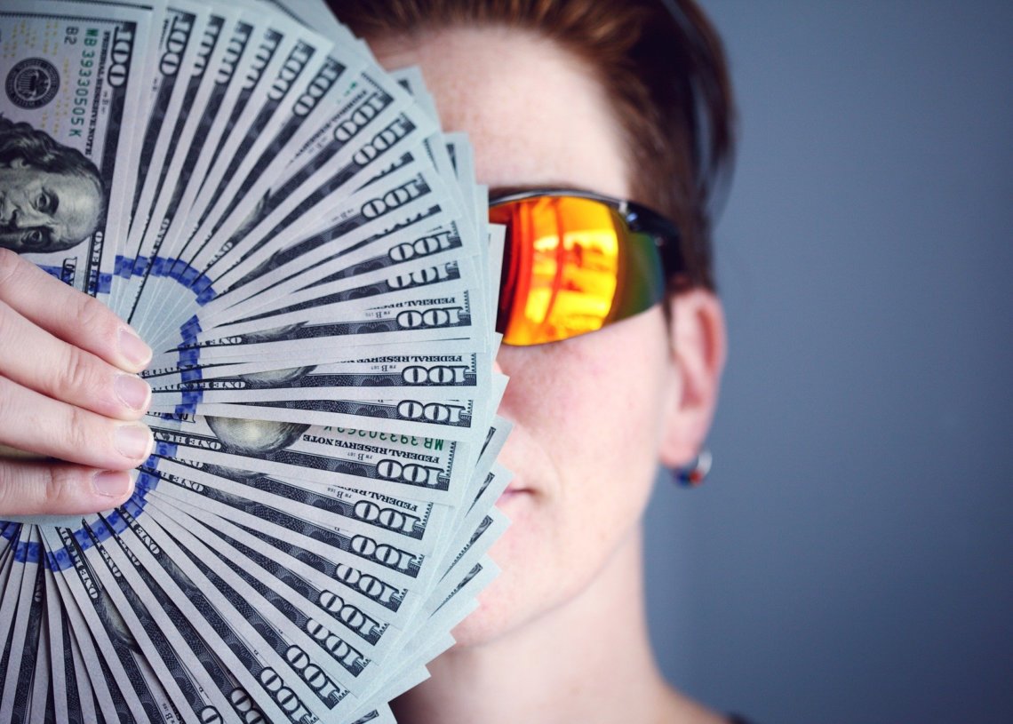 Person with money