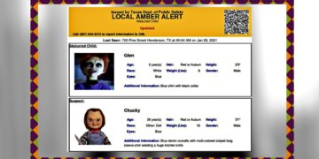 Not Child’s Play: Chucky Doll In Amber Alert