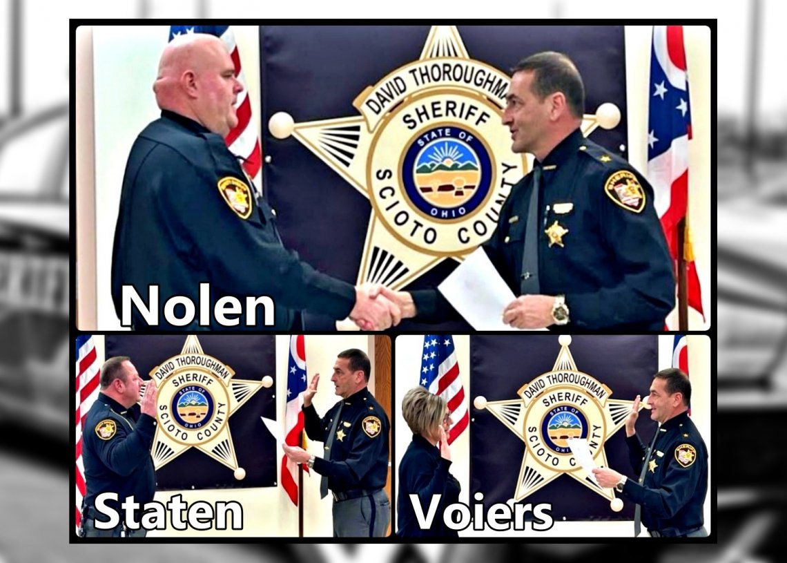 Scioto County Sheriff Promotes 3 Employees