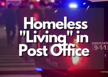 Homeless People Fight Over Cigarettes in Post Office