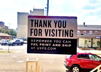 Homeless Woman Ties Post Office Doors Shut