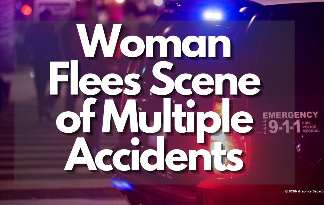 Woman Flees Scene of Multiple Accidents
