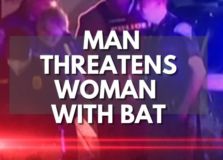 Man Threatens Woman With Bat