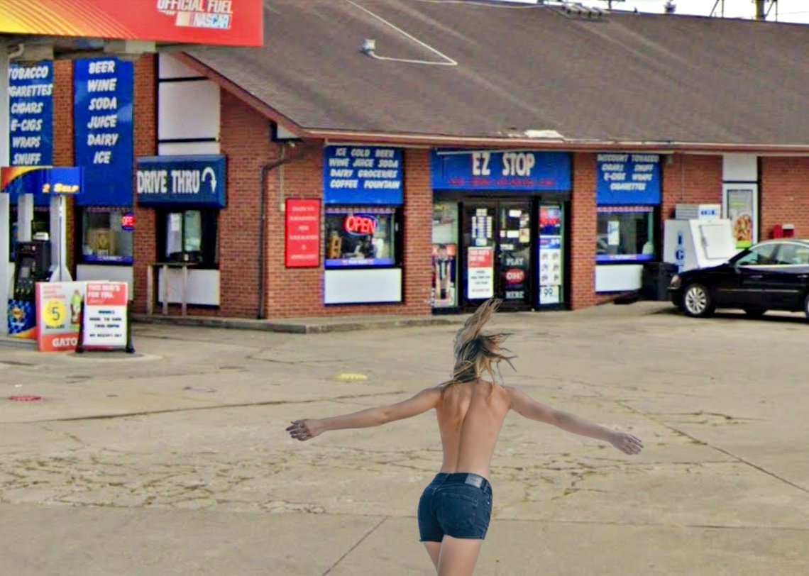 Topless Dancer Causes Stir on 11th Street