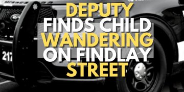 Deputy Finds Child Wandering on Findlay Street