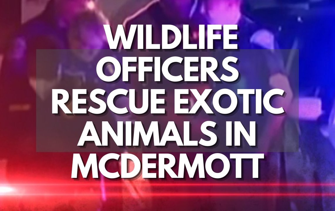 Wildlife Officers Rescue Exotic Animals in McDermott