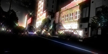 Downtown night cool