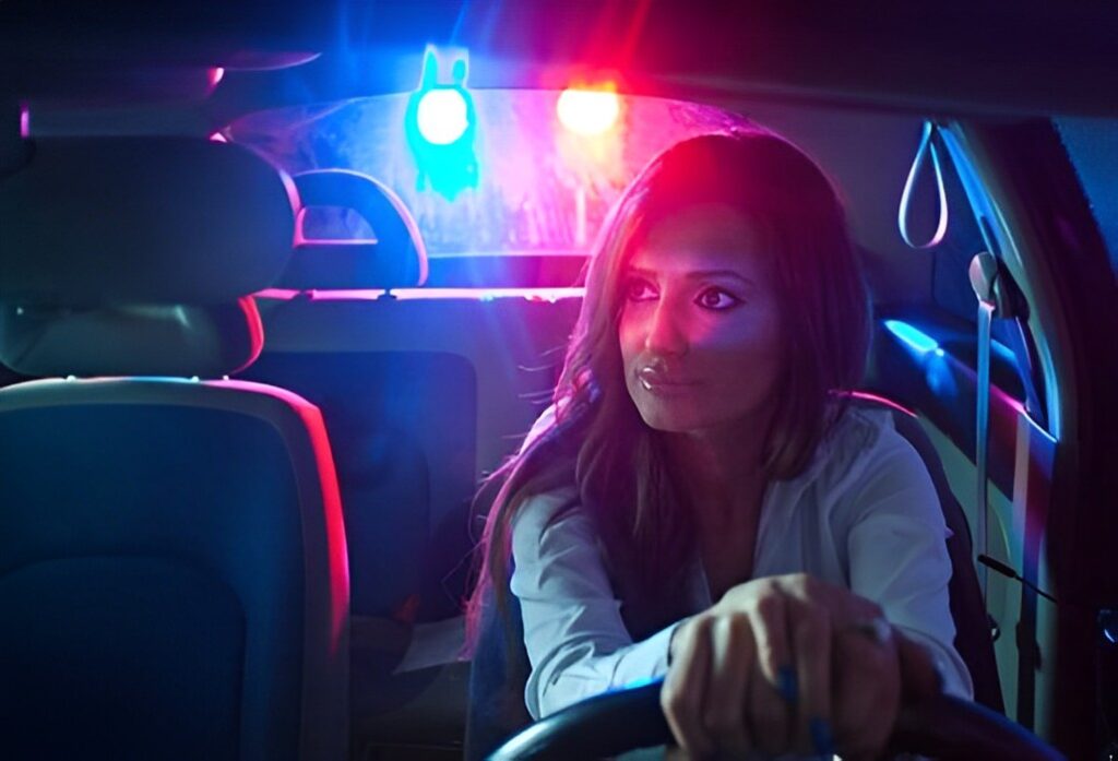 woman pulled over