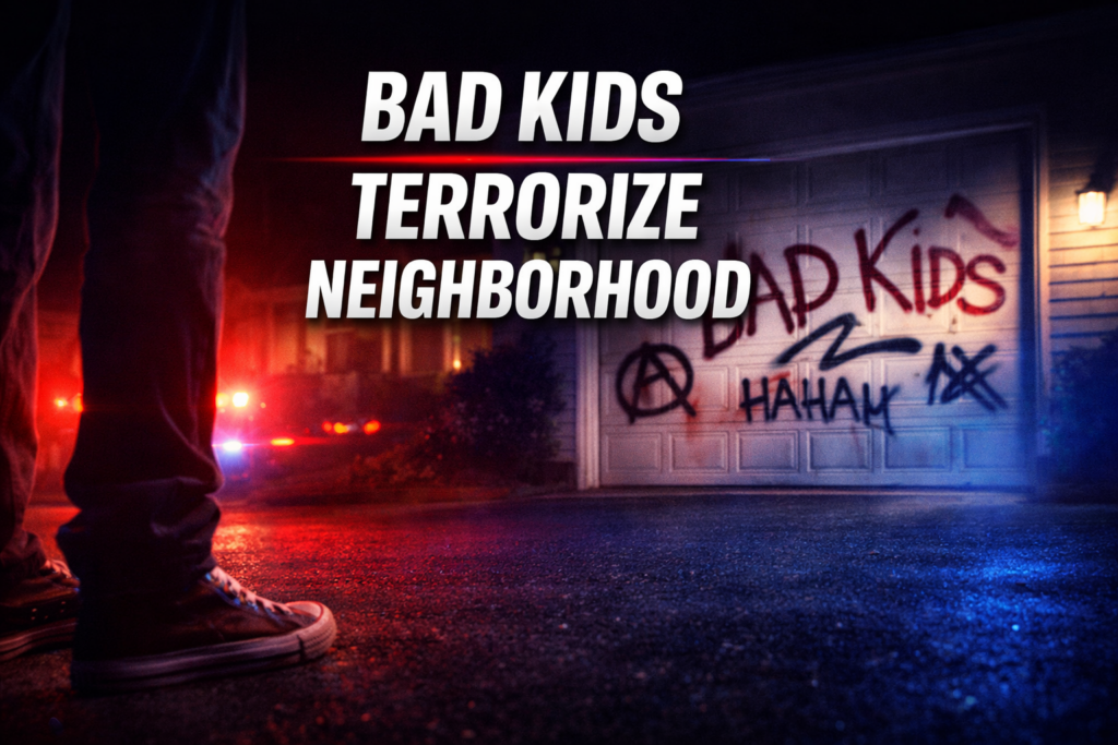 Bad kids terrorize neighborhood