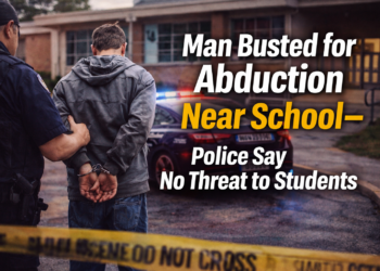 Man busted near school