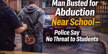 Man busted near school