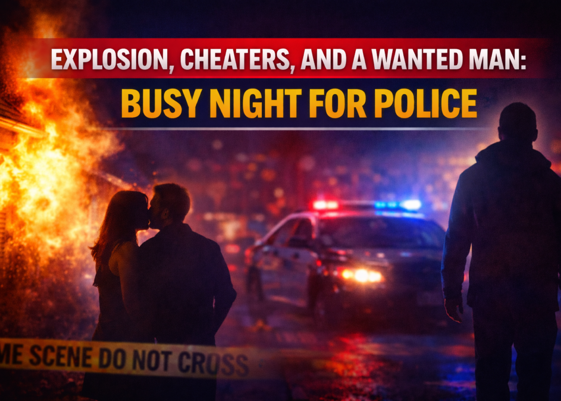 Busy night for police