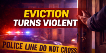 Eviction turns violent