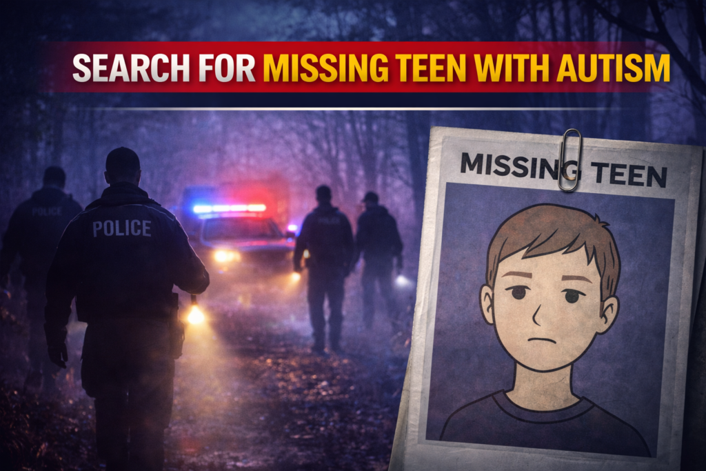 Missing teen with autism