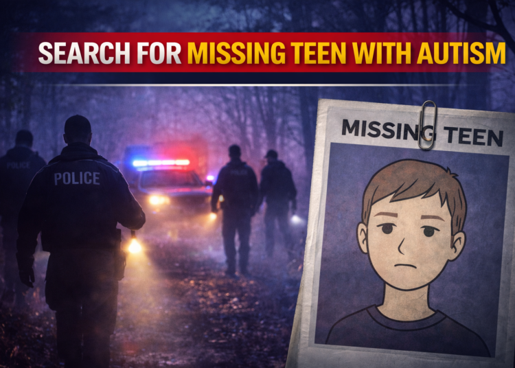 Missing teen with autism