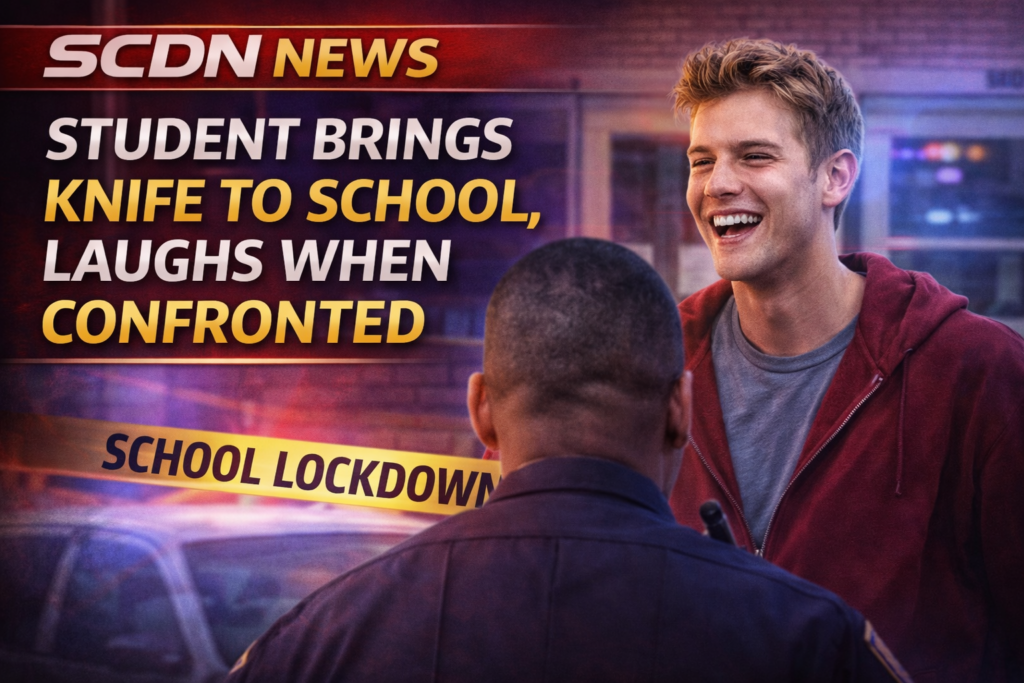 student brings knife to school