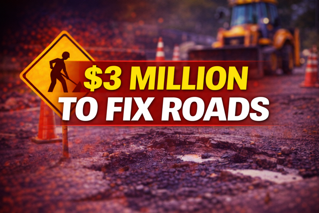 3 million to fix road