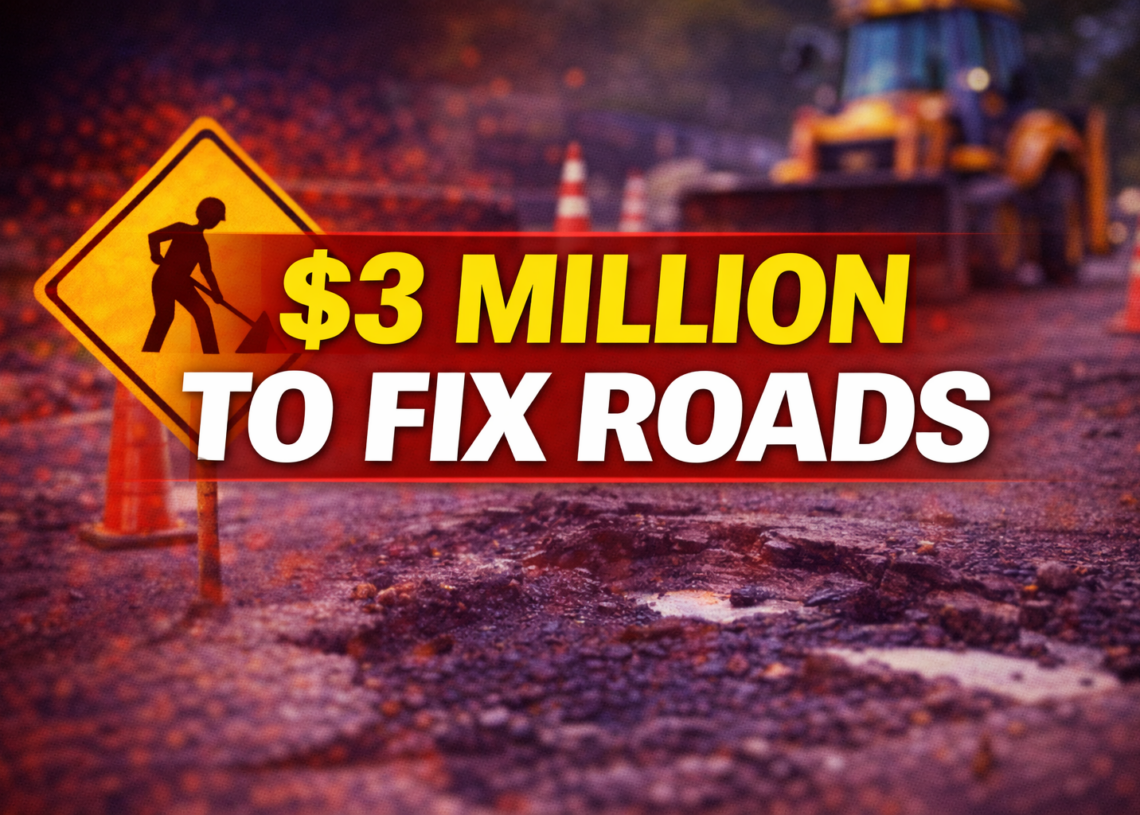 3 million to fix road