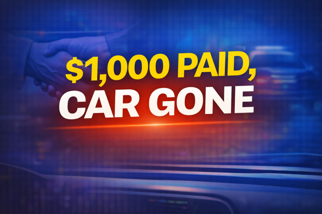 Money Paid Car Gone