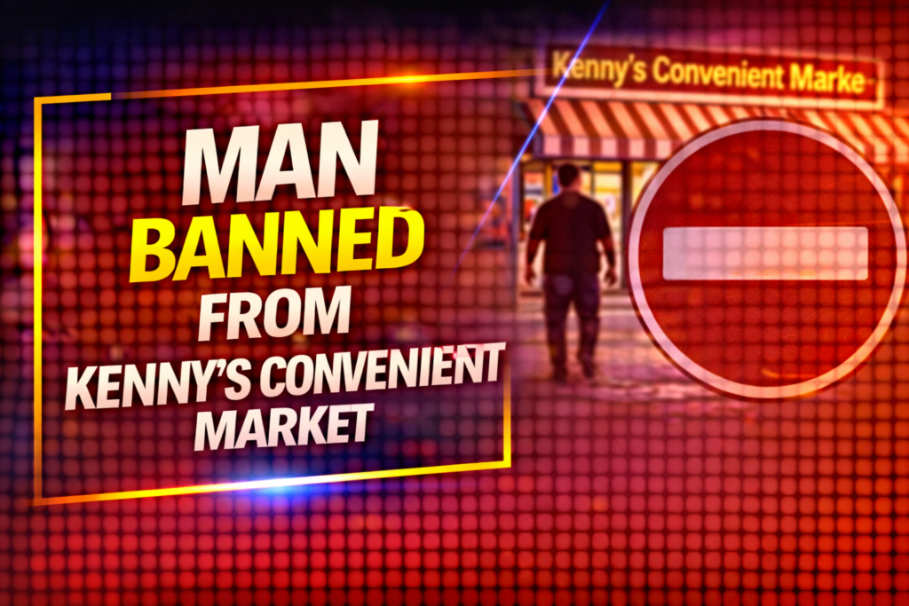 man banned from market