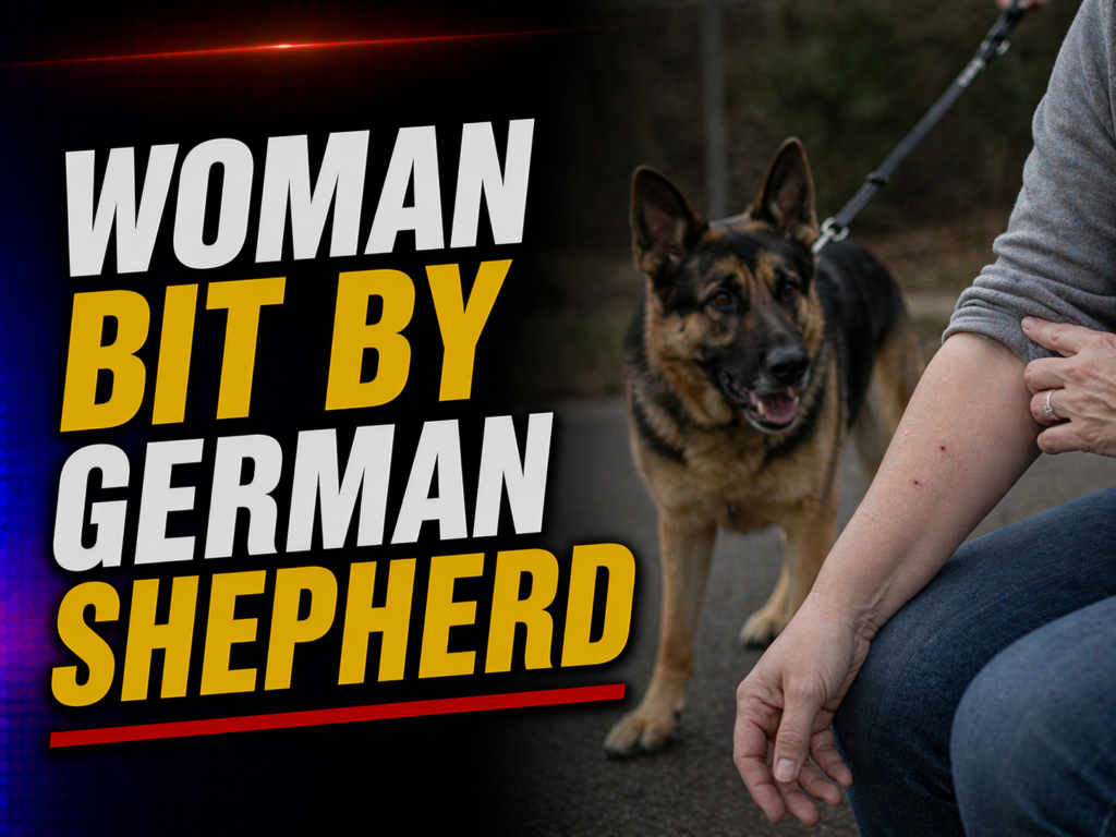 Woman Bit by Dog