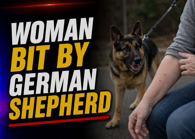 Woman Bit by Dog
