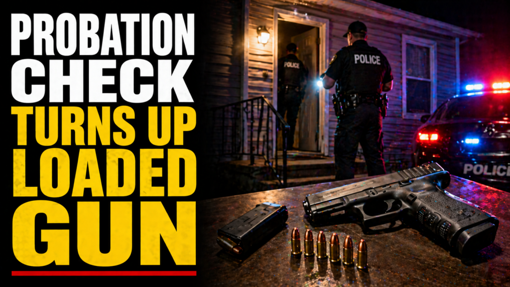 Probation check turns up loaded gun