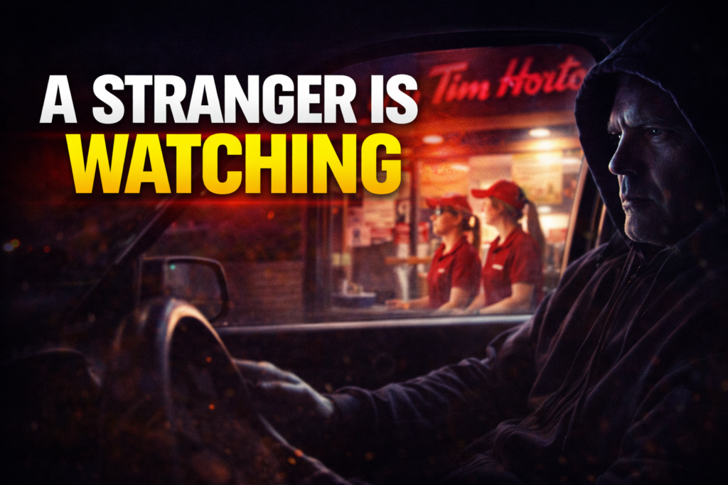 A stranger is watching