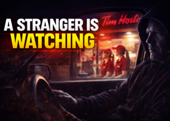 A stranger is watching