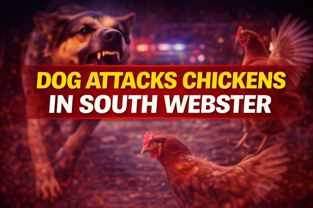 Dog attacks chickens
