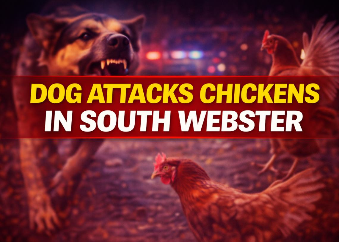 Dog attacks chickens