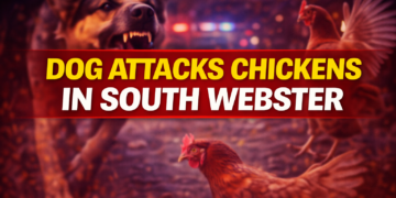 Dog attacks chickens