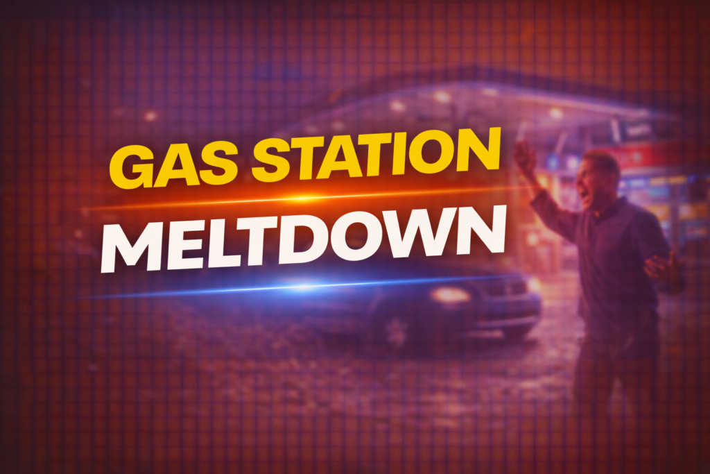 gas station meltdown