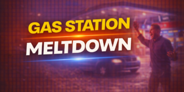 gas station meltdown