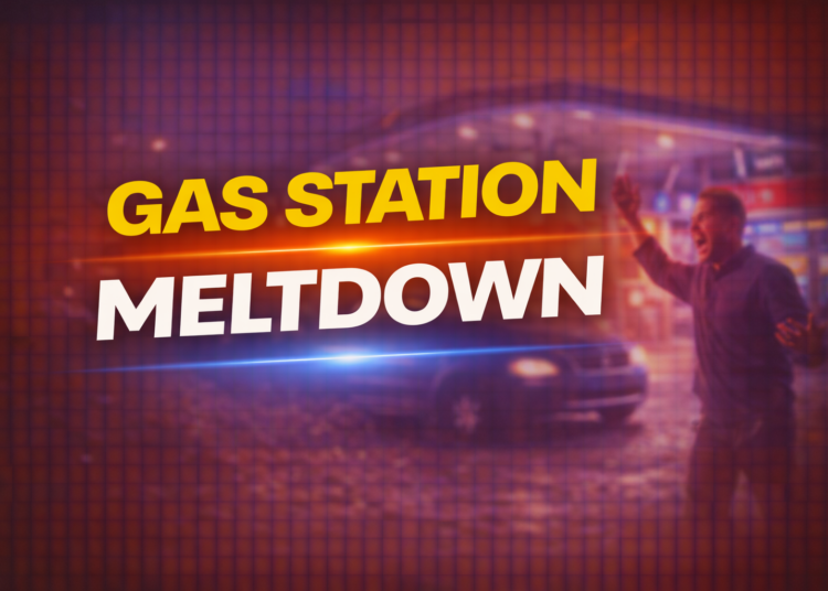gas station meltdown
