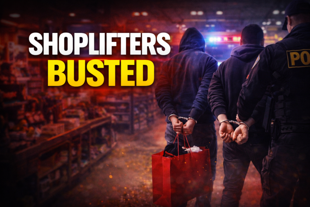 SHOPLIFTERS BUSTED