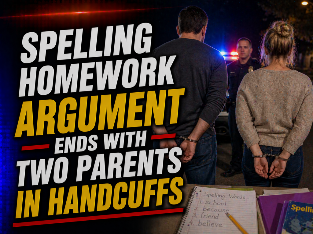 parents arrested after spelling homework argument