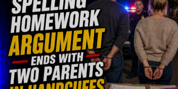 parents arrested after spelling homework argument