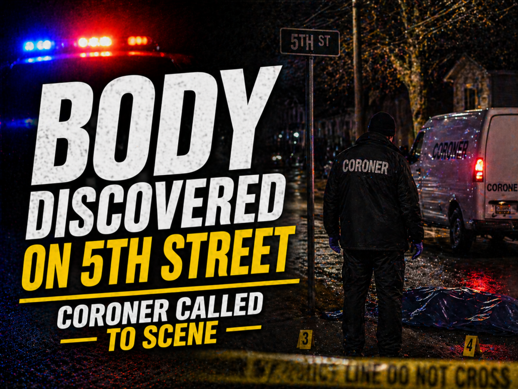 body discovered on 5th street