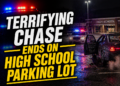terrifying chase ends in school parking lot