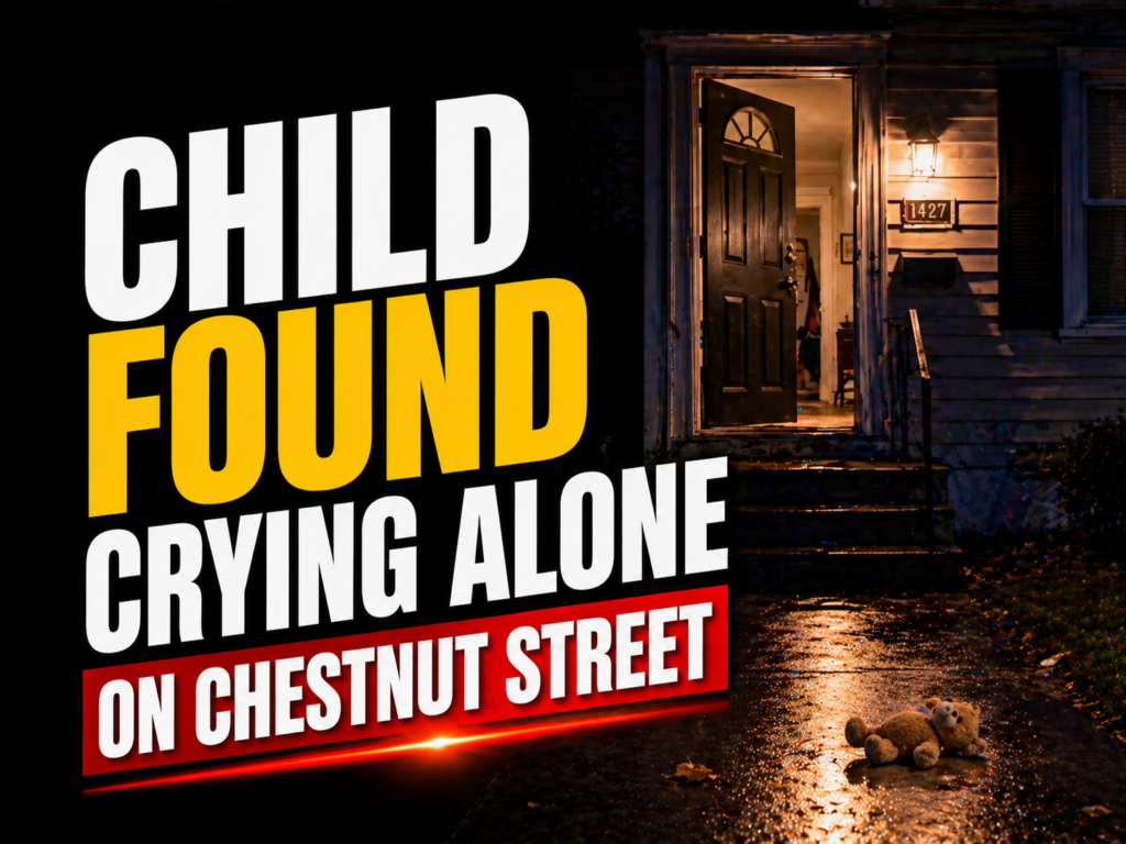 child found crying alone