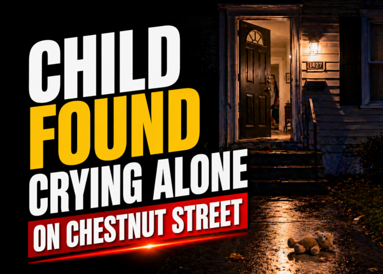 child found crying alone