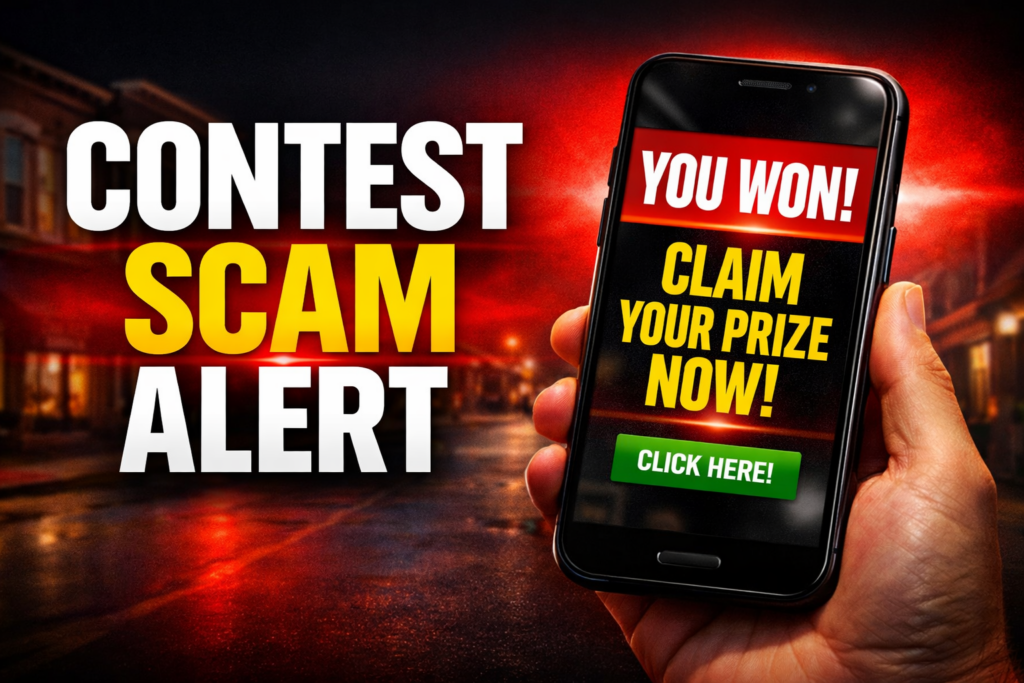contest scam alert