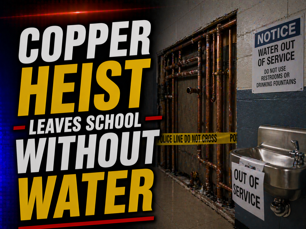 copper heist leave school without water