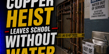 copper heist leave school without water