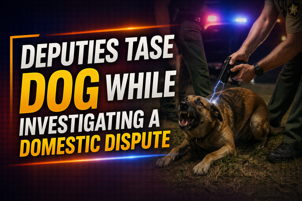 deputies tase dog